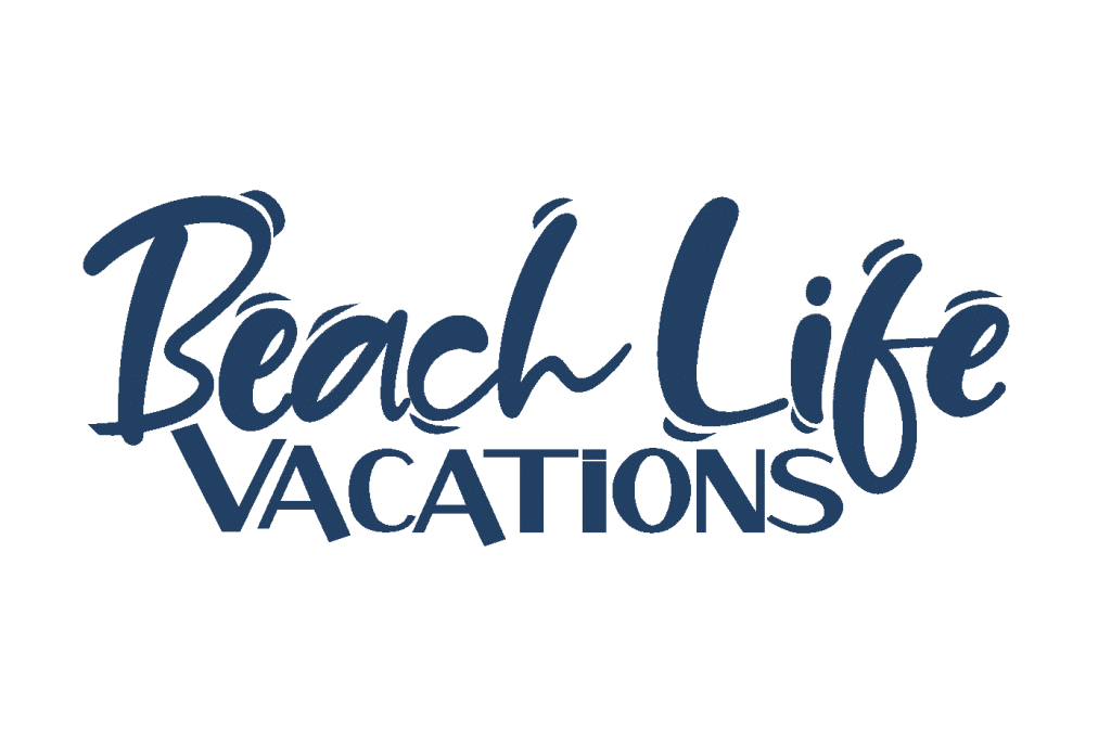 beach life vacations myrtle beach vacation rentals logo